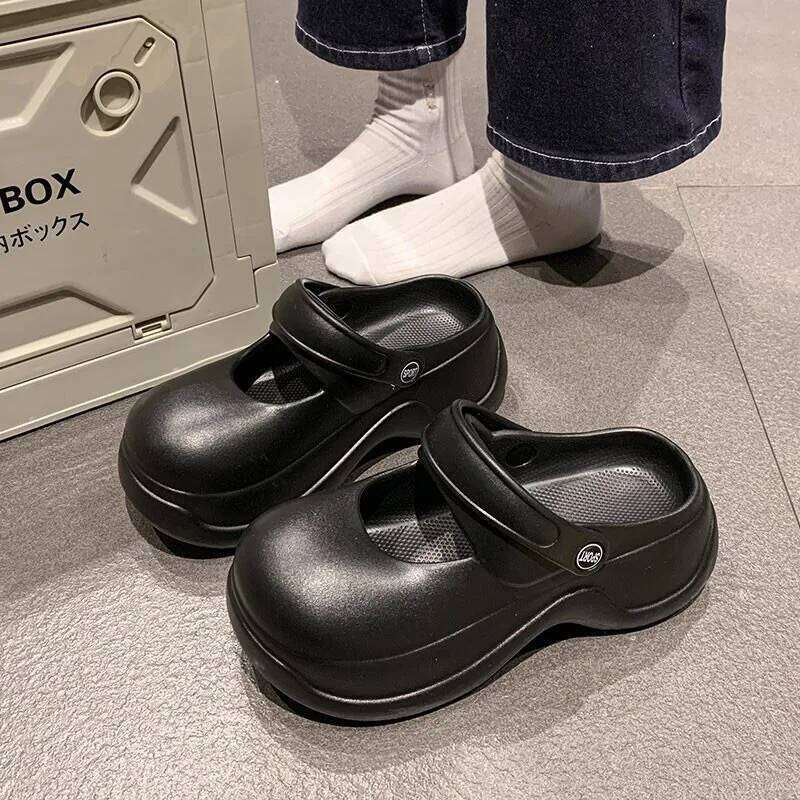 Kidmi Women's Sandals EVA Fashion Comfortable Home Non-slip And Wear-resistant Beach Shoes Summer Thick-soled Slippers