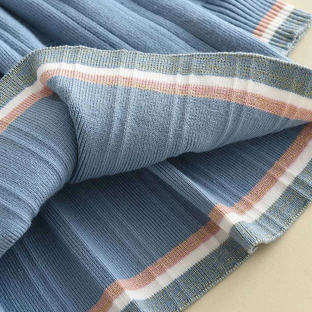 Bear Leader Autumn Winter Girls Sweater Long Sleeve Vest Stripe Party Girl Baby Retro Knitted Wool Dress Casual Vestidos Z260304