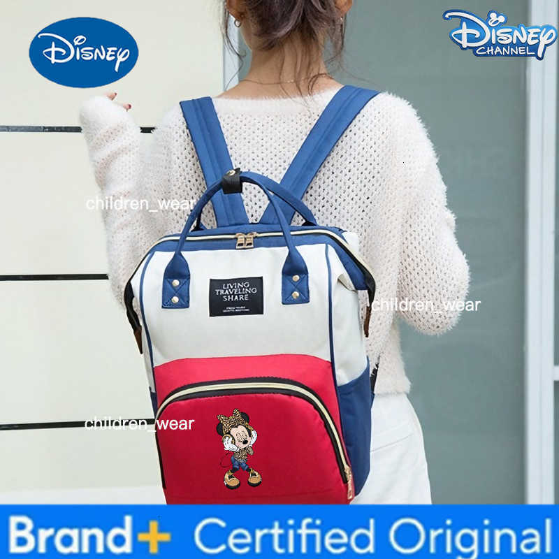 Disney Mickey Mouse Style Merch Backpack Fashion School Bag Cartoon Family Gift Kids Bags for Girls Daily Use Travel Fans H260305