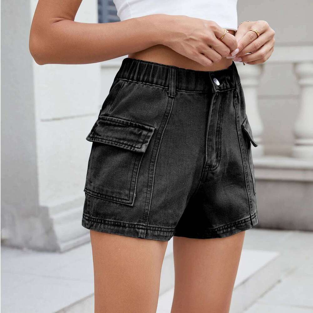 American Sexy Workwear Denim Women's Shorts. New Summer Fashion and Versatile Casual High-waisted Short Jeans for Women XJ260305