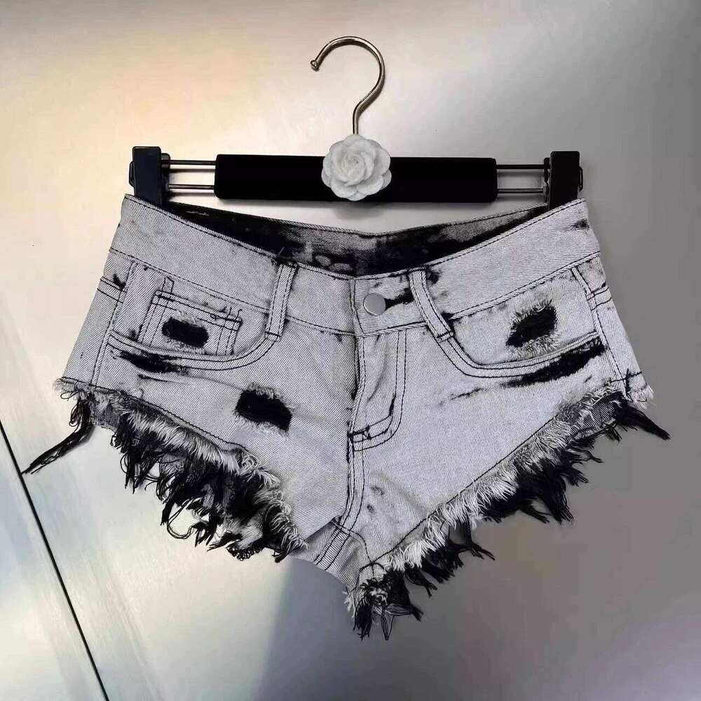 Summer Low Waist Do Old Hair Edge Show Thin American Hot Pant Women Sexy Wind Street Tide Short Jeans XJ260305