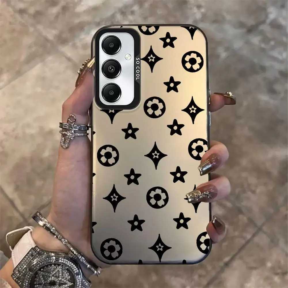 Stylish Monogram Shockproof Case For Galaxy S25 S24 S23 S22 S21 S20 FE Ultra Plus 5G | Anti-Drop Protective CoverT260305