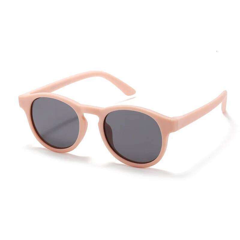 New Fashion Round Polarized Children Sunglasses Boys Girls Light Weight Silicone Sunshade Outdoor Anti Glare Kids Glasses Z260305