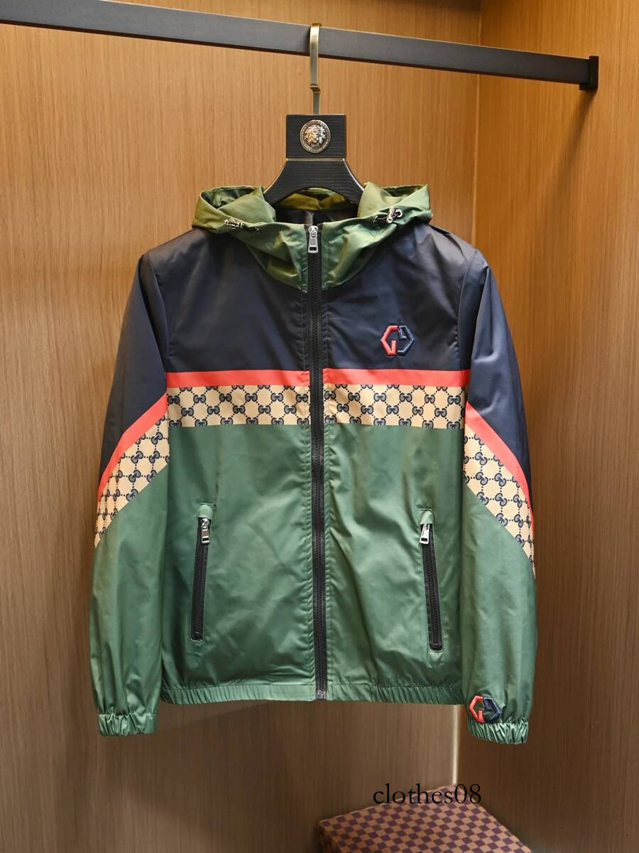 New Men's Clothing Europe Station Fashion Brand Youth Light Luxury High Quality Hooded Jacket for Men