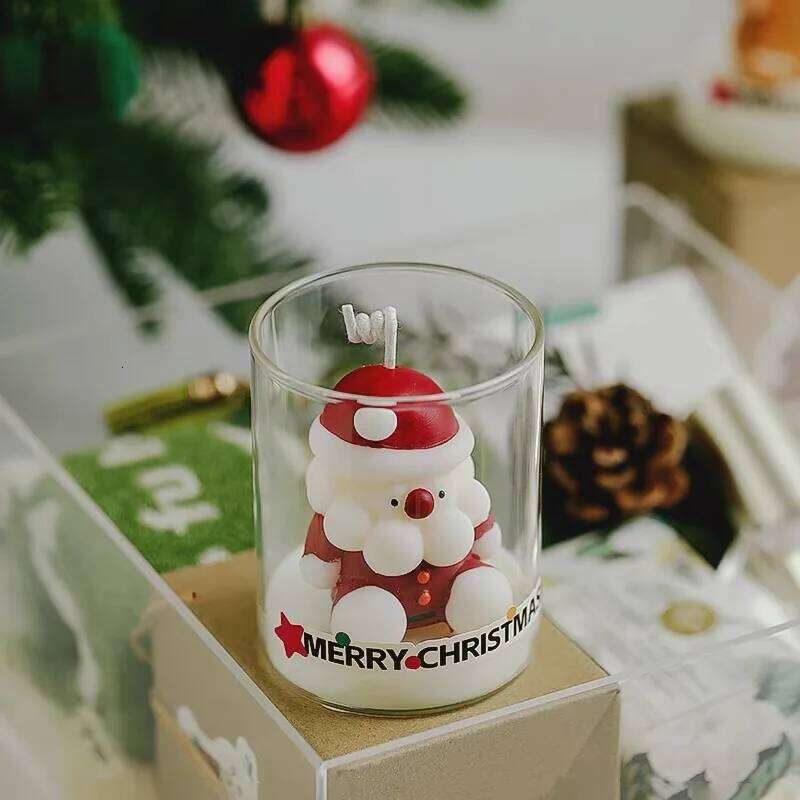 Merry Christmas Scents Candle Holiday Winter Xmas Scented Candles Home Gift for Women and Men W260304 W260305