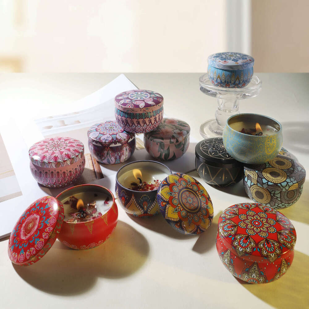 Cross-Border Plant Soy Wax Dried Flower Wedding Favor Birthday Gift Floral Fragrance Aromatherapy Candle W260304 W260305