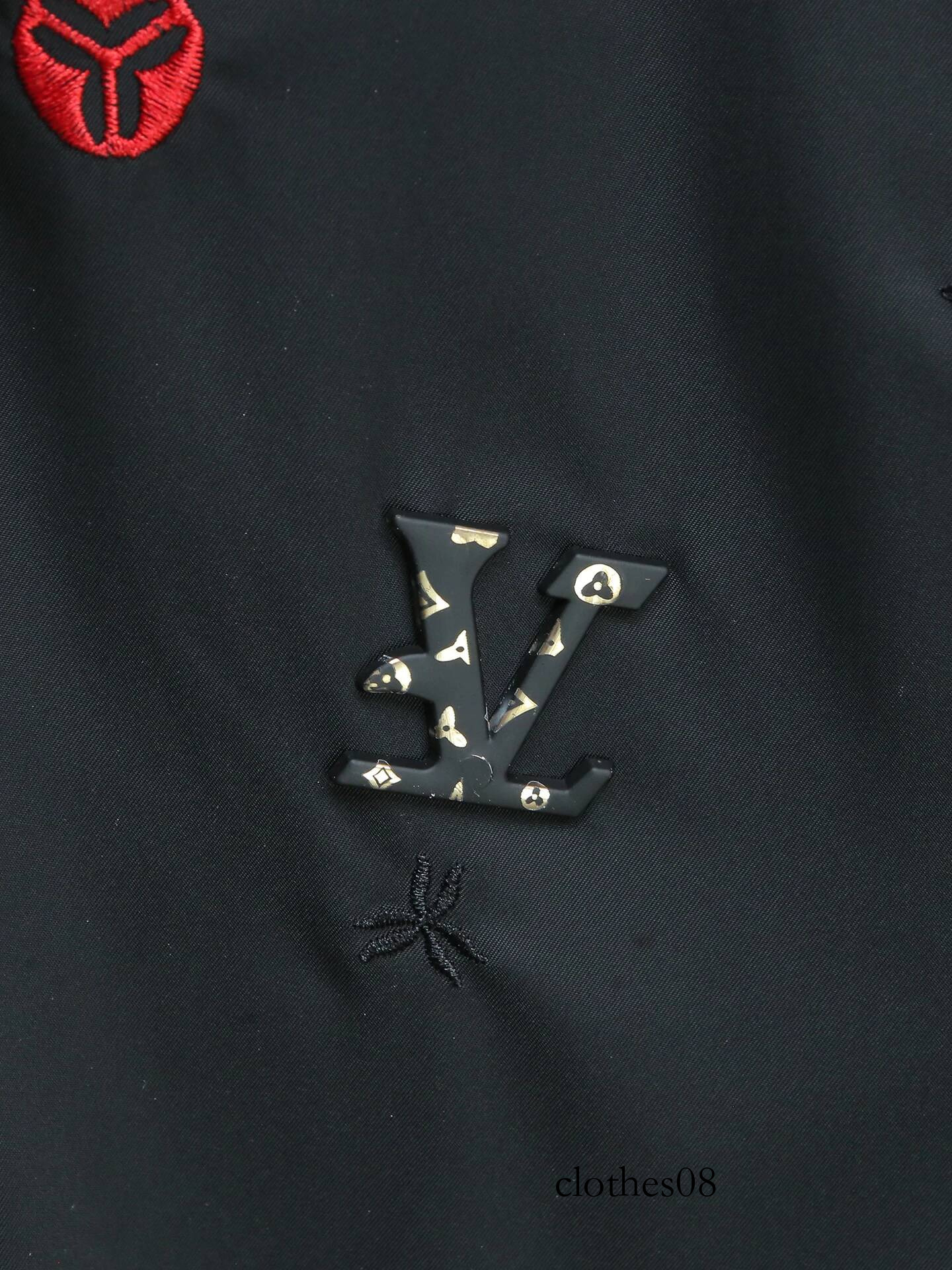Ele Embroidered Slim Fit Jaet Men's Faion Spring Autumn Thin Casual Sle Polyester Fabric Stand Collar Outerwear