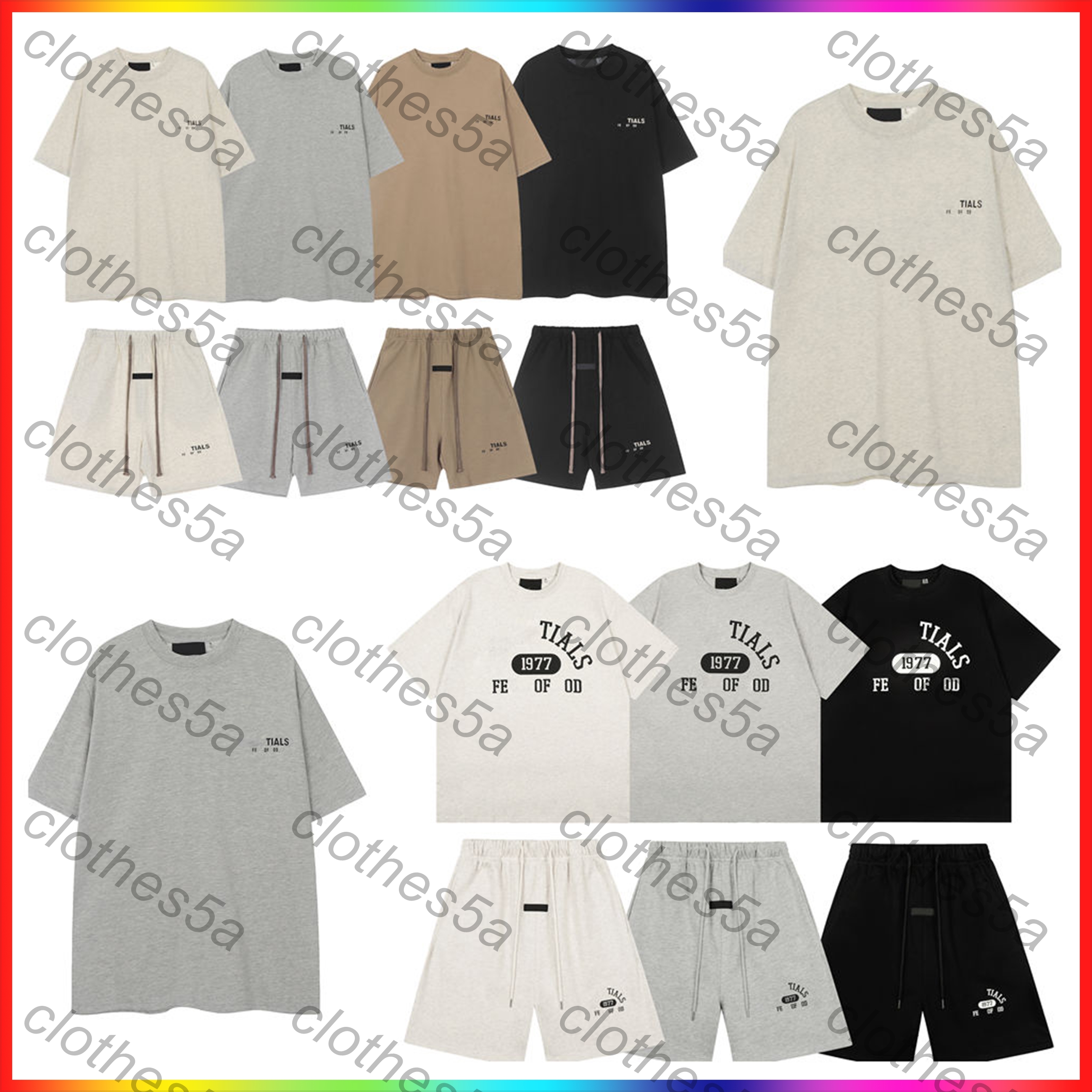 26SS designer clothes men shorts summer fashion graphic tee t shirts 3D silicon letter printed t shirt tracksuit suit casual women loose short sleeve sports trousers