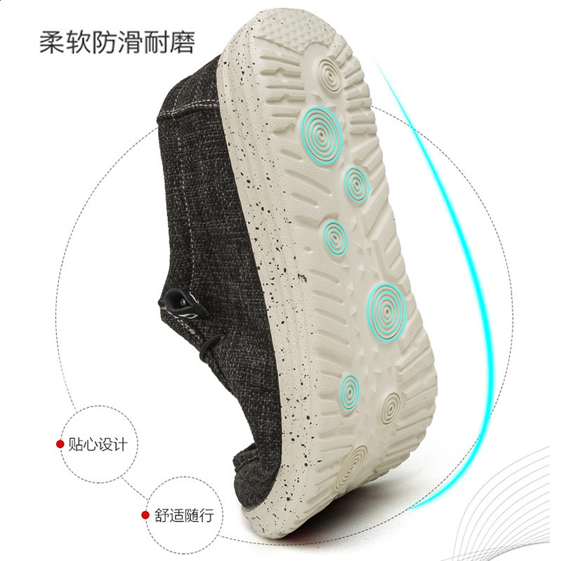 Brand-name slip-on loafers for men and women canvas casual shoes with high-elastic cork insoles best-selling loafers240715