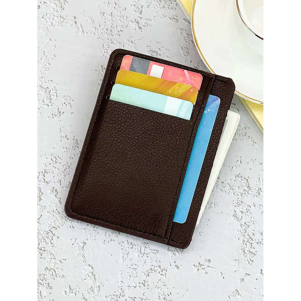 Fashionable Slim Card Holder Men New Trendy Multi-Card Business Wallet for Students and Professionals - Portable Design C260304