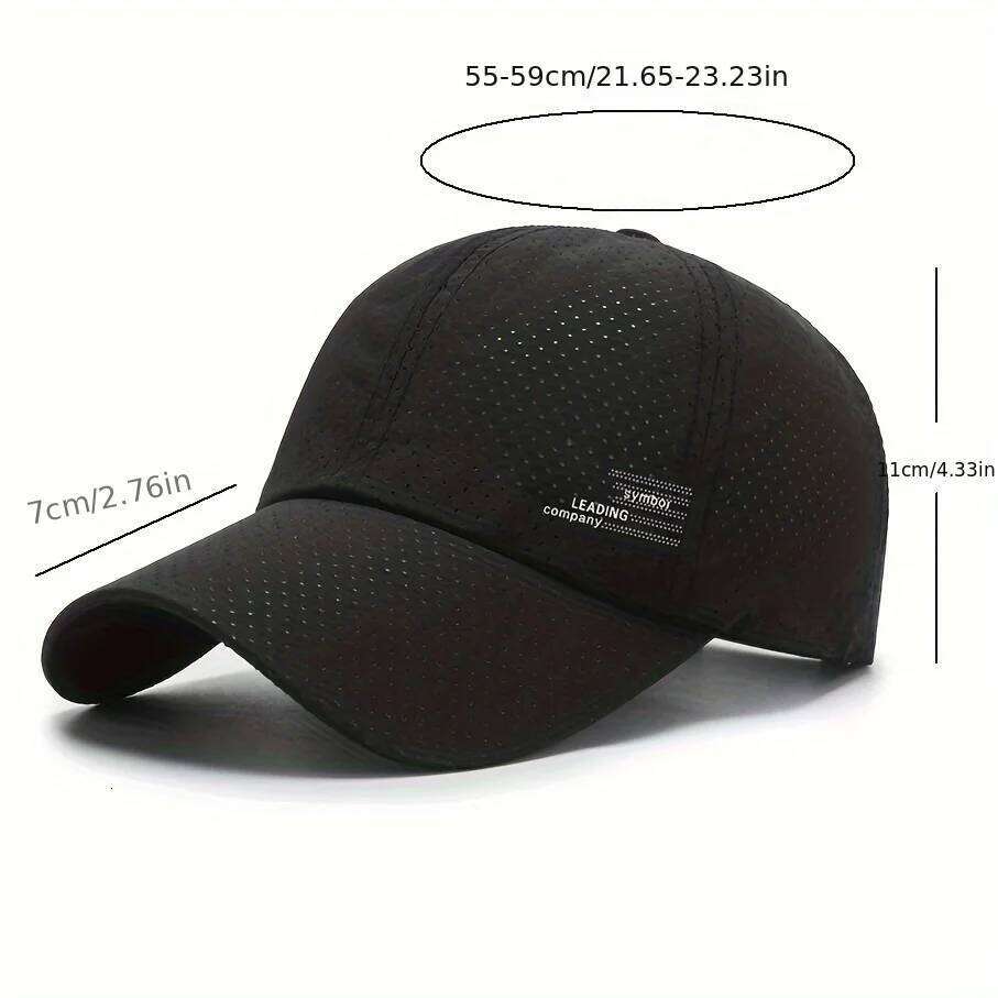 Quick Dry Mesh Baseball Cap Men Waterproof Breathable - Perfect for Outdoor Sports and Gifts Y260304