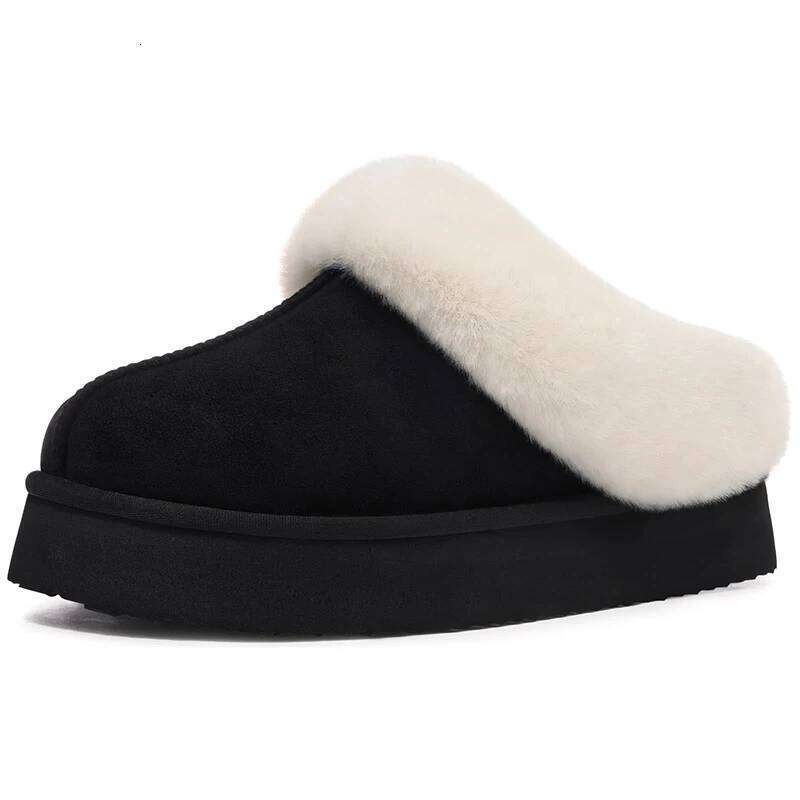 Kidmi Women's Fashion Push Slippers Winter Comfortable House with Memory Foam Indoor and Outdoor Women Casual Cotton Shoes
