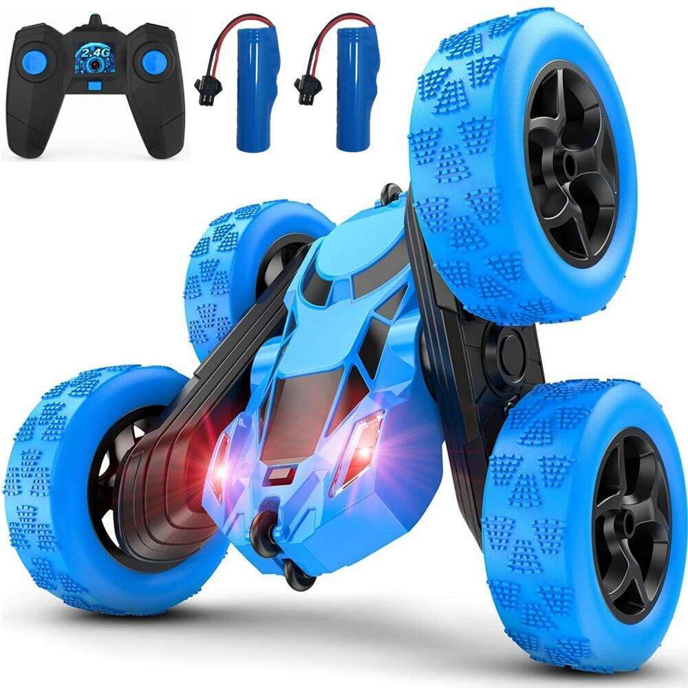 4WD Remote Control Toy Rechargeable 360 Rotating Radio Stunt RC Car for Kids All Terrain Off-road Truck Child Gift Z260304