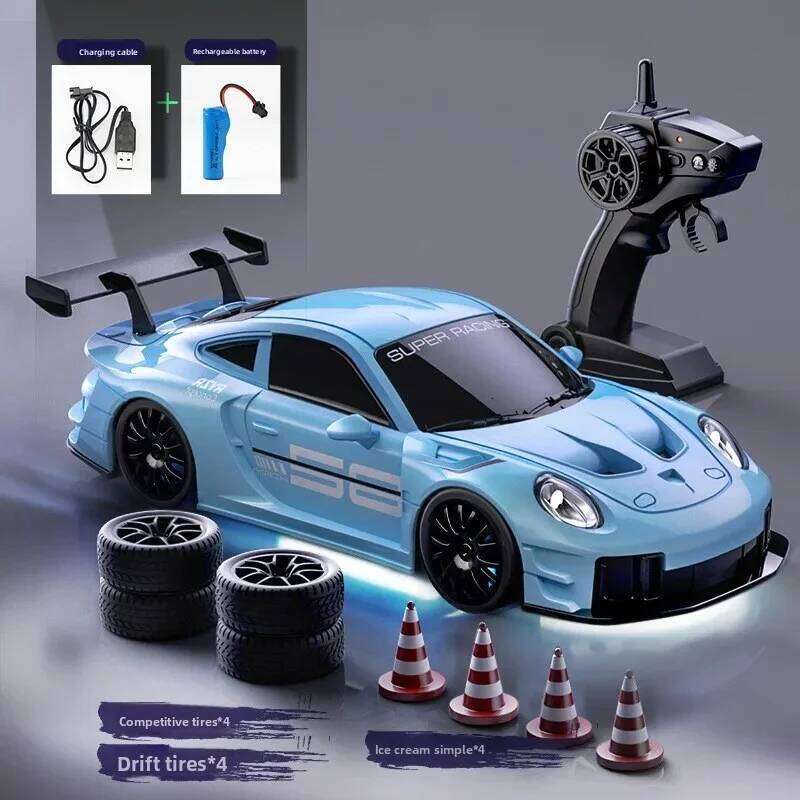Electric Remote Control Toy with LED Lights for Ages 6-12 Boys Birthday Gift 4WD Smart Drift RC Racing Car High-Speed 2.4Ghz Z260304