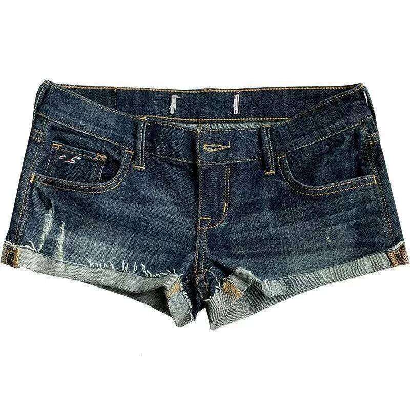 Jeans Low Waist American Denim Shorts Women Feel Summer Roll Edge Retro Hip Hot Pants Slim New XL Wholesale XJ260305