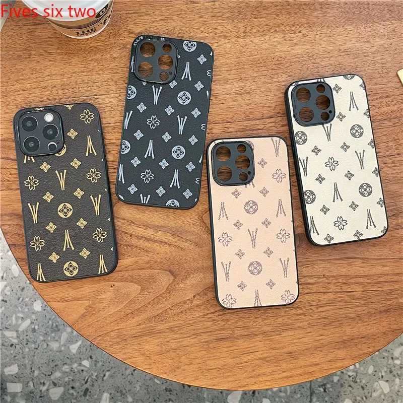Fashion Retro Monogram Leather Case For Reno 13 12 11 10 8 7 11F Realme 11X C63 C61 C55 C53 Note50 | Shockproof Soft Protective CoverT260305