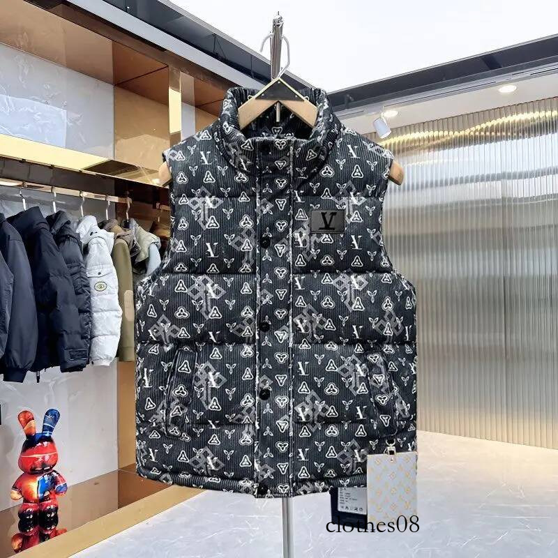 Autumn and winter new trendy brand casual men's vest, warm down cotton thickened jacket