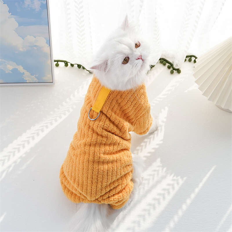 Famous brand Winter Thickened Warm Dog Clothes Pet Cat Apparel Four Legged Outfits for Dogs Teddy Corgi Wholesale from Manufacturer pupakaIK