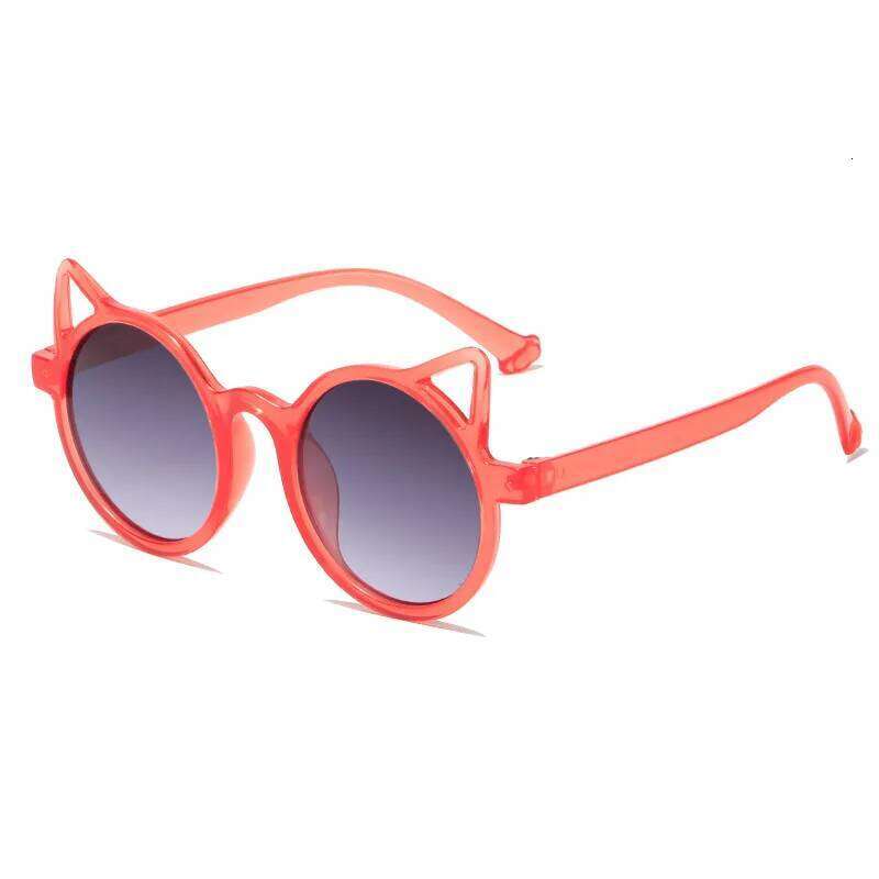 2PCS 2024 New Cat's Ears Children's Personality Sunglasses UV Protection Cute Baby Glasses Fashion Z260304
