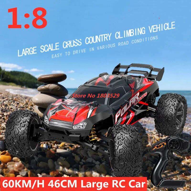 60KM/H 1:8 Off-road High-speed Racing Car 6KG Waterproof Steering Gear Super Shock Absorber Large Remote Control RC Vehhide Z260304