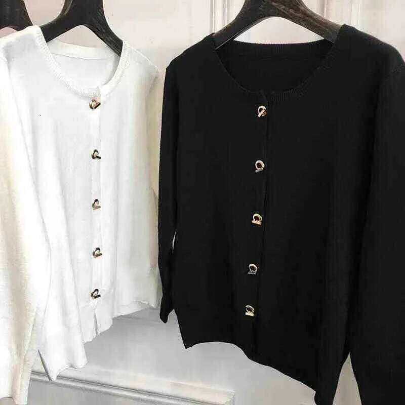 Knitted Cardigans New Long Sleeve O-Neck White Knit Sweater Cardigan Women Tops Knitwears Sueters De Mujer Q1089 XJ260305