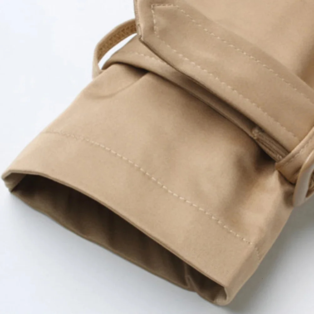Autumn And Winter Mens MidLength Trench Coat Elegant British Solid Color Korean Style DoubleBreasted Casual 260302
