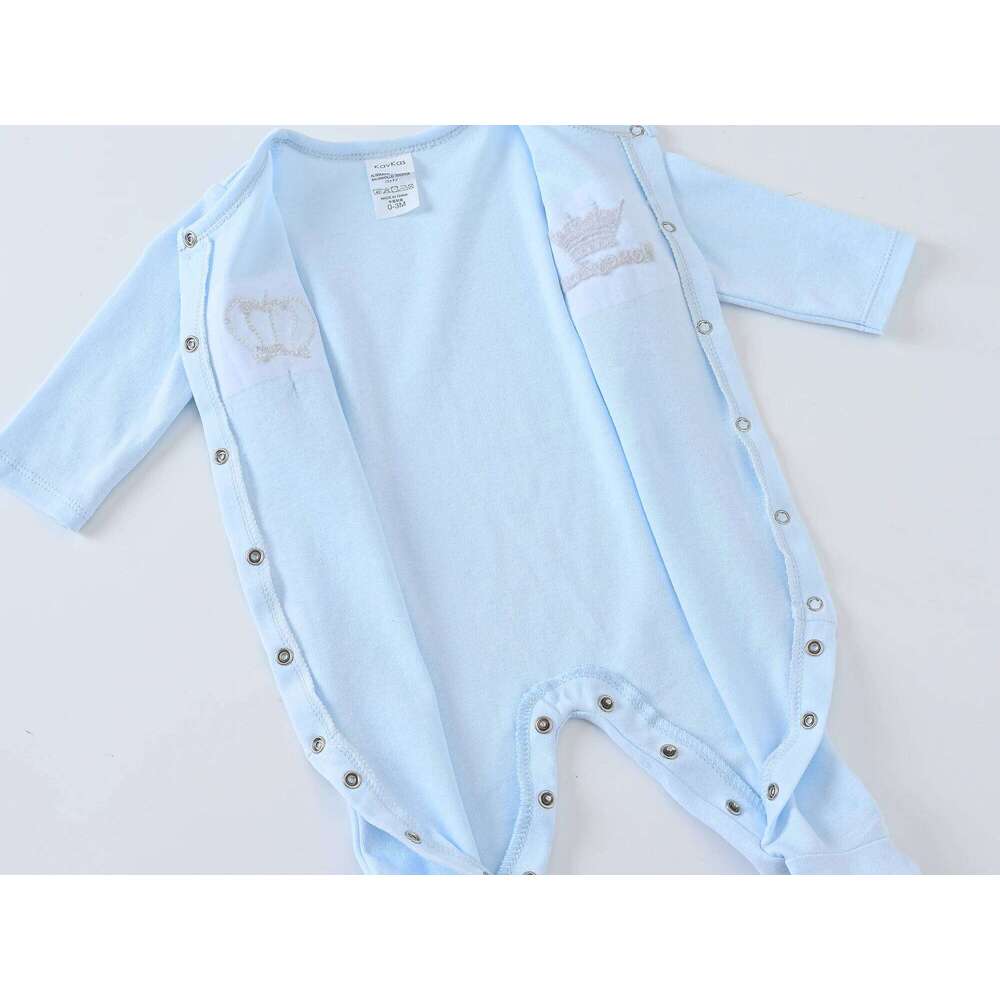4 Pcs 100% Cotton Newborn Baby Clothing Set Boys Jumpsuit Soft Girls Romper Hat Mittens Suit Infants Pajamas Overalls 0~9 Month Z260304