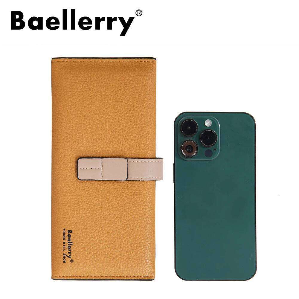 Elegant Women Long Zip Wallet Baellerry Large Capacity RFID Blocking Multi Card Holder Phone Case Clutch Purse C260304