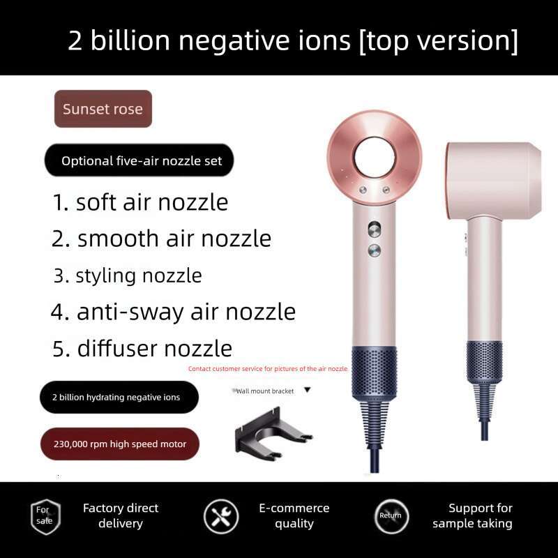 Huaqiangbei Mousen Top High Speed Hair Dryer Salon Home Use Power Negative Ion Leafless Hollow CKS
