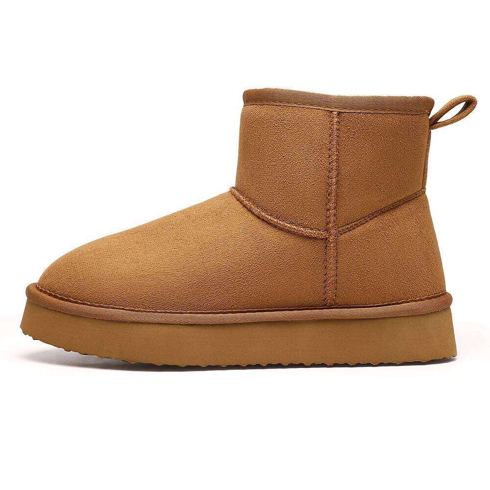 Kidmi Fashion Brand Snow Winter Warm Platform Outdoor Fuzzy Antiskid Home Women Waterproof Boots