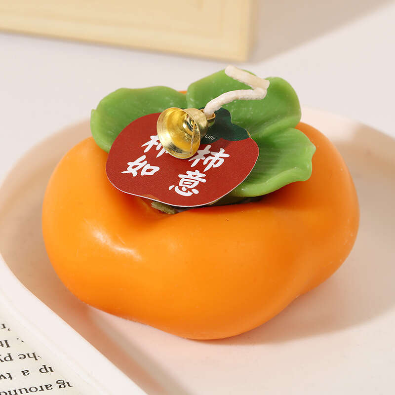 Aromatherapy Wholesale Home Creative Wedding Favor Fruit-Shaped Candle Ornament Ruyi Persimmon W260304 W260305