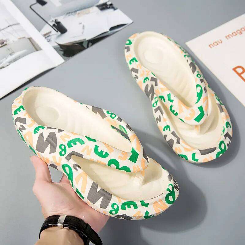 Women Beach Flip Flops Indoor Outdoor Lovers Platform Slippers Summer Shoes Women's Sandal Thick Sole Female Male Fashion Slides
