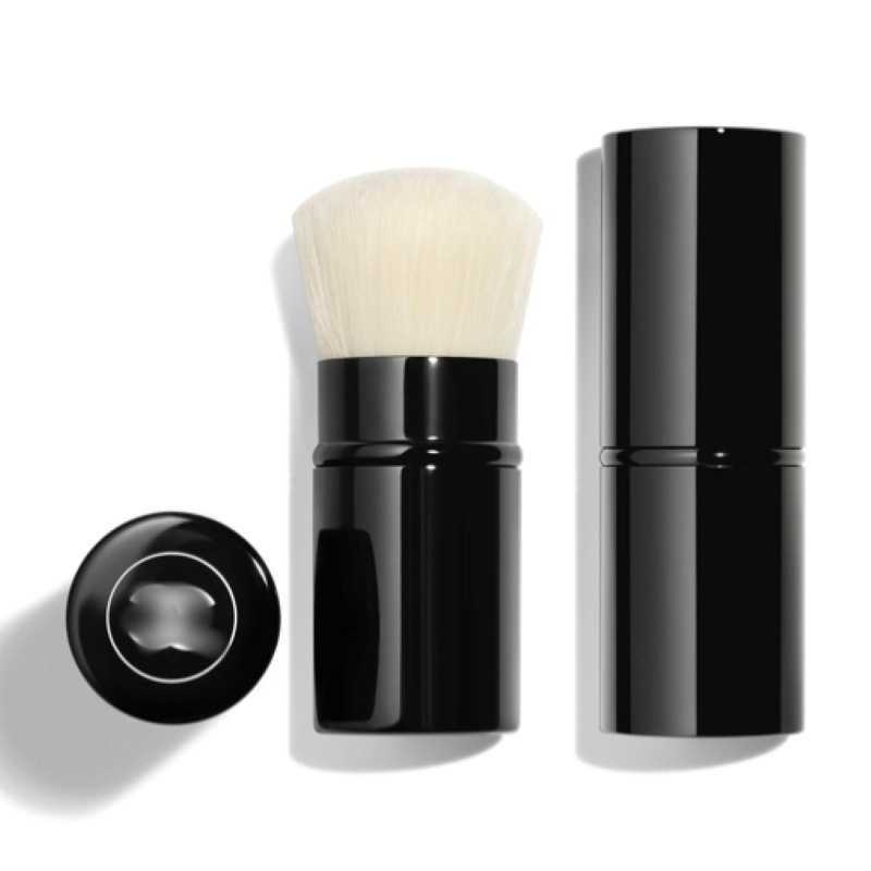 CHL makeup brush Single telescopic mushroom brush Portable mini powder brush powder blusher brush Black silky touch Q260305