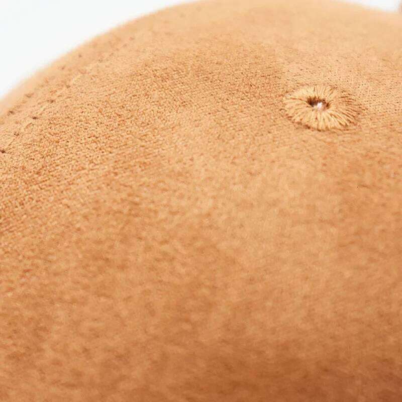 New Wholesale Suede Baseball Cap Autumn for Men Women Winter Solid Street Hat Unisex Adjustable Casual Plain Gorra Caps Y260304