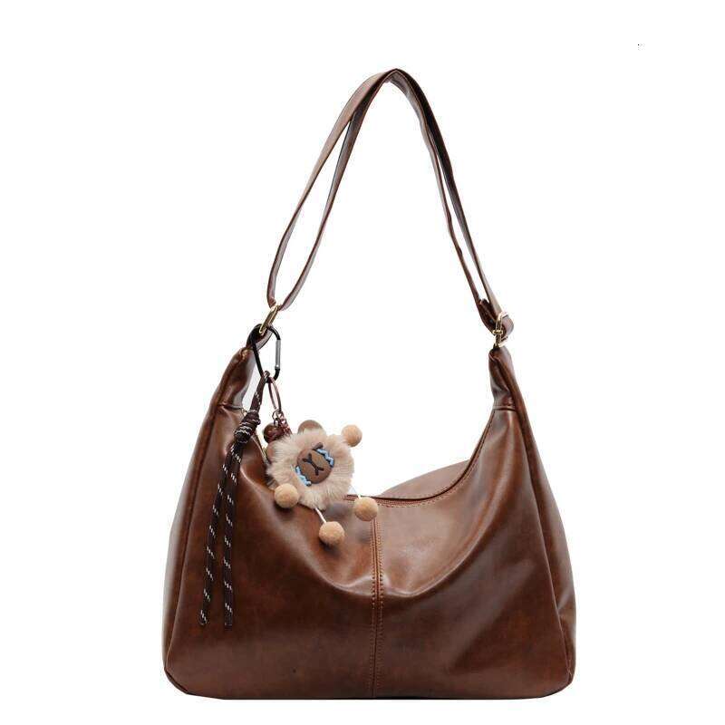 TAURUSCIAGA New Free Pandent Fashion Women's Crescent Bag High Quality PU Leather Shoulder Waterproof Crossbody Casual Tote Bag Noble Temperament