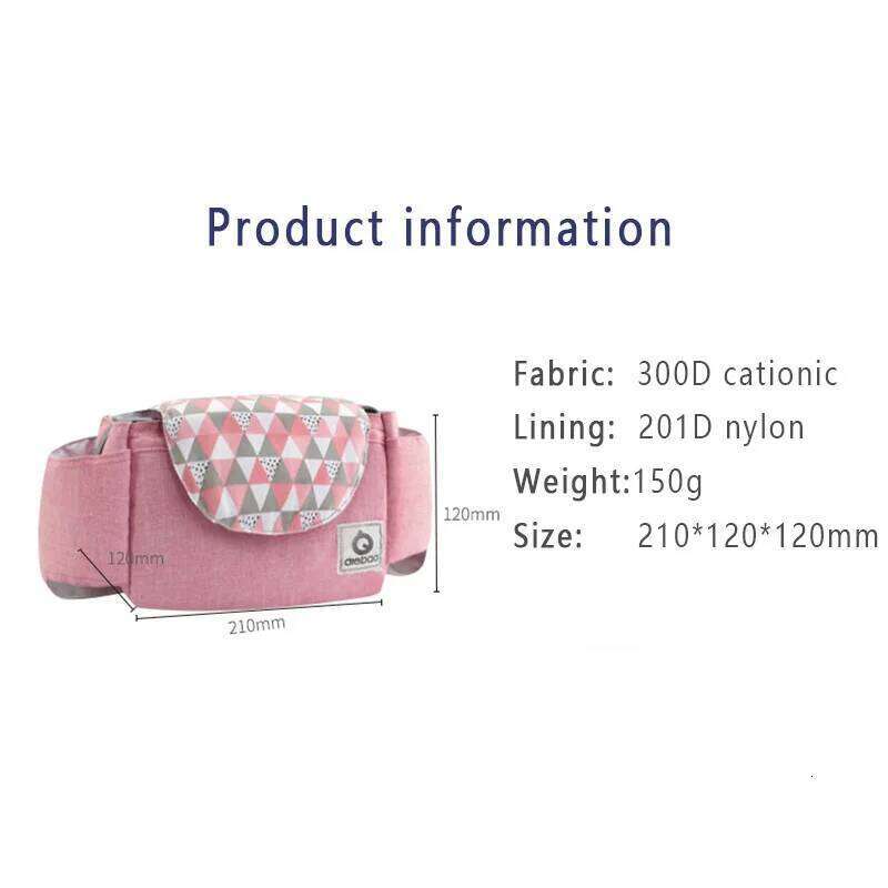 New Fashion Multifunctional Baby Waterproof Storage Outdoor Mommy Stroller Hanging Diaper Bag Z260304
