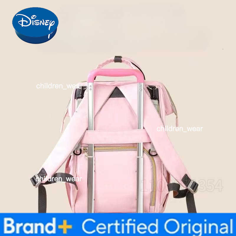 Disney Original New Diaper Bag Backpack Cartoon Cute Baby Diaper Bag Backpack Multifunctional Baby Diaper Bag Large Capacity H260305