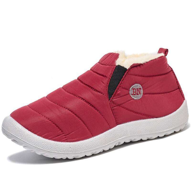 Kidmi Winter Women Thickened Cold-proof Velvet Warm Soft Soles Waterproof Cotton Shoes