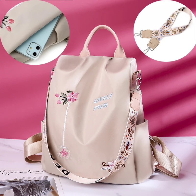 2024 Waterproof Oxford Women Backpack Fashion Anti-theft Women Backpacks Print School Bag High Quality Large Capacity Backpack260228ww