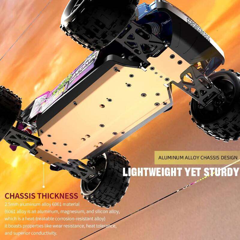1:12 Alloy All Terrain Off Road High Speed Remote Control 90KM/H 3S Battery Lighting 4WD Brushless Racing Drift RC Car Truck Z260304