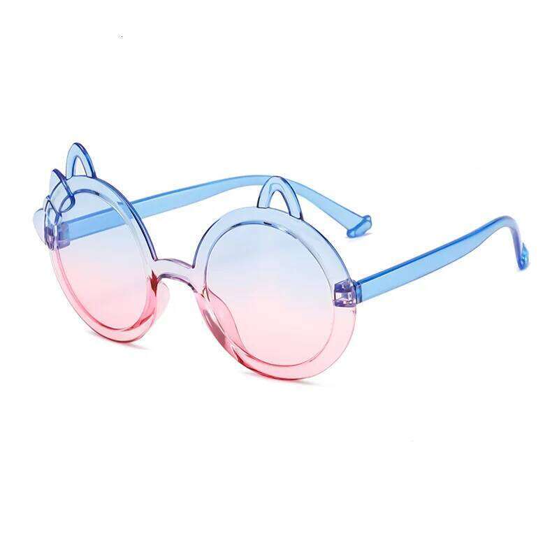 Travel Sunglasses Cartoon Kitten Eyeglassess for Boy Girl Children Rimless Casual Sun Glasses 2025 UV400 Z260305