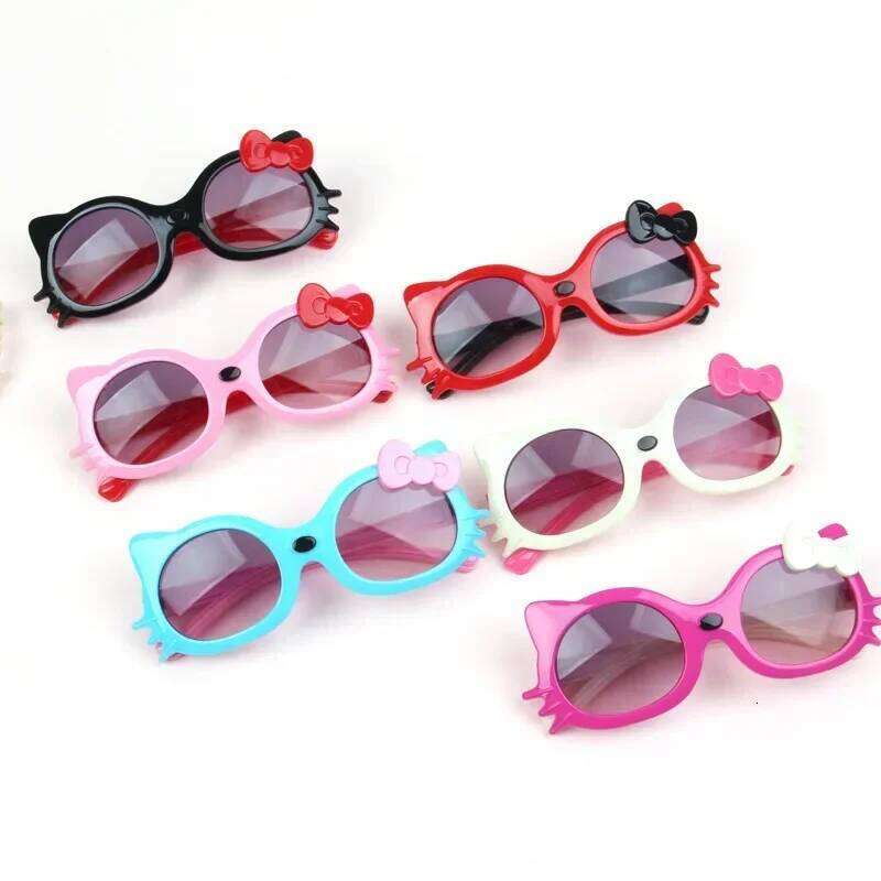 New Children's Fashion Sunglasses Girl Little Cat Shaped Sun Glasses Cute Boy Outdoor Sunshade Eyewear UV400 Oculos De Sol Z260305