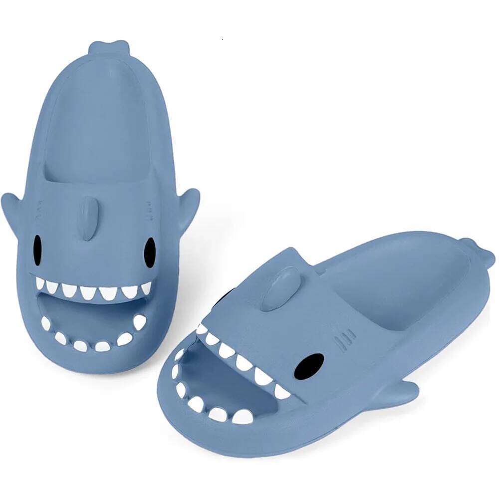 KIDMI Cloud Slippers Shark Cute Slides for Women Man Summer Boys Girls Outdoor Beach Sandals Shower Couple Shoes