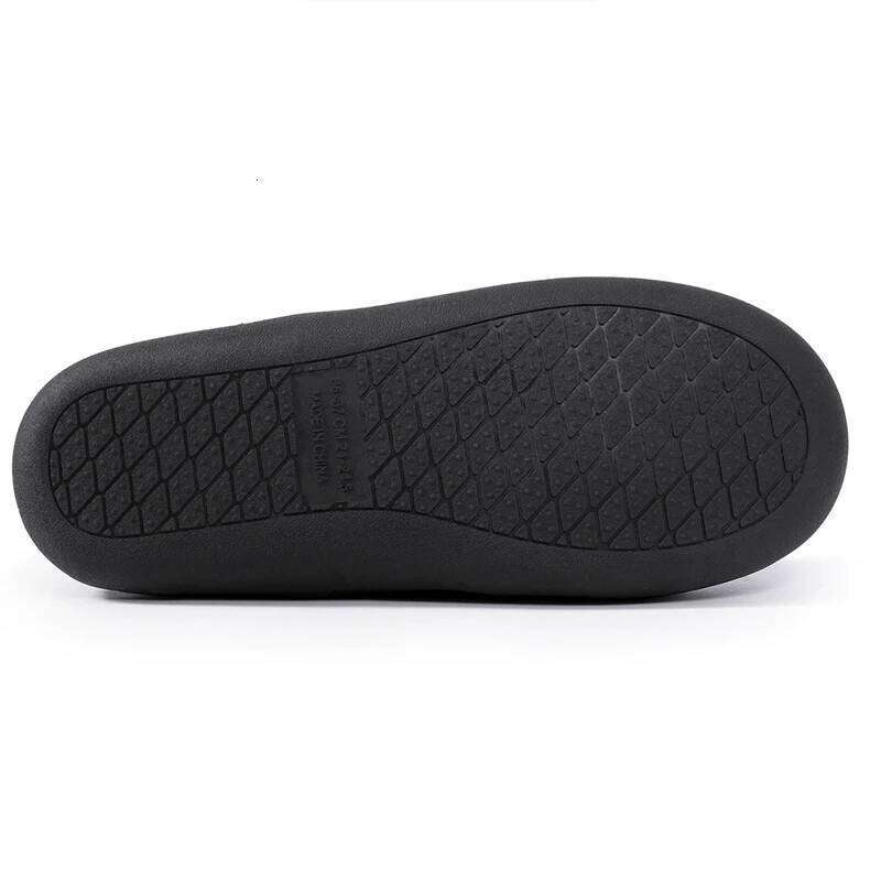 Kidmi Women's Cotton Anti-slip and Wear-resistant Closed-toe Outdoor Winter Warm Shoes New Couple Casual Slippers