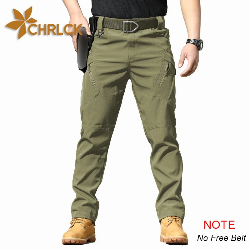 CHRLCK Mens Anti-scratch Tactical Pants Elasticity Hiking Trousers Men Waterproof Hunting Fishing Camping Pants Wear-resistant 260304