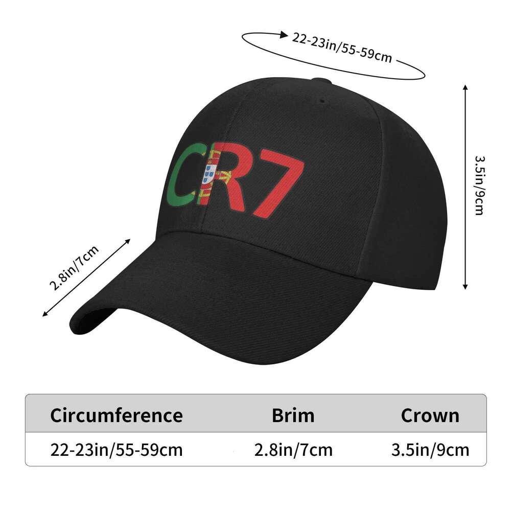Adult CR7 Ronaldo Soccer Legend Outdoor Baseball Cap Snapback Caps Hats Trucker Adjustable Dad Hat High Quality Y260304