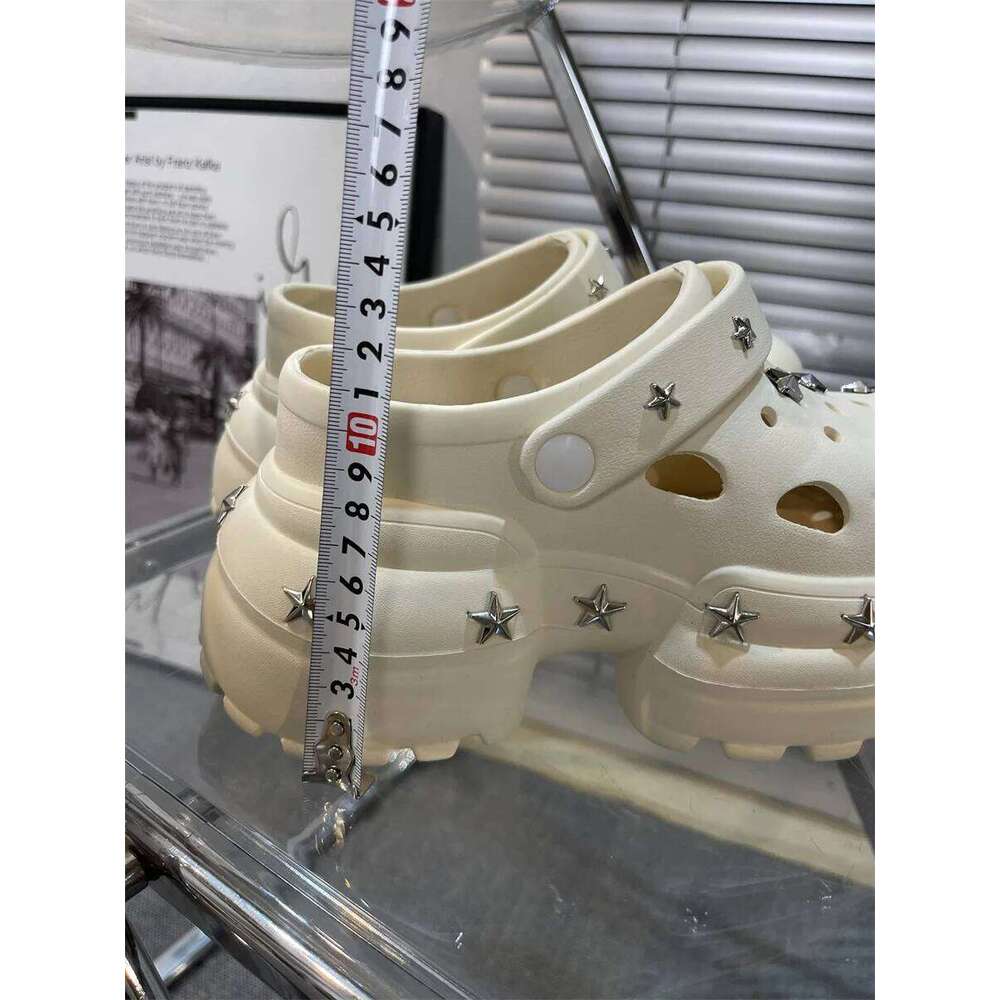 Women Fashion Clogs DIY Cute Stars Platform Slippers Soft EVA Sexy High Heels Female Indoor Street Shoes Girls Beach Sandals