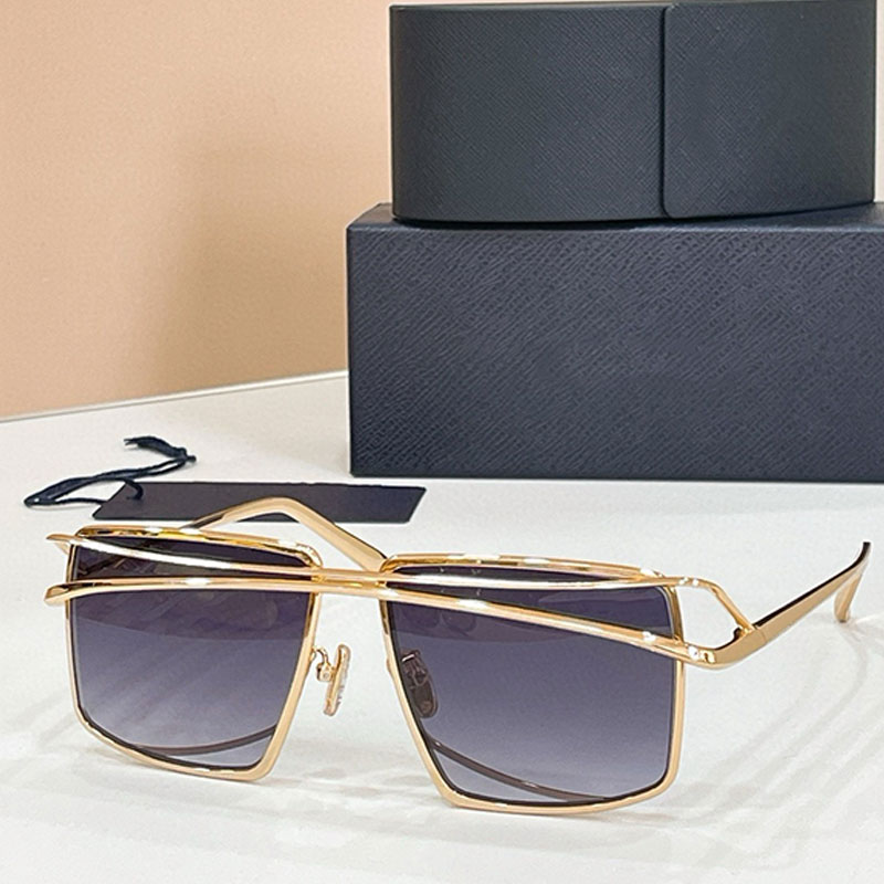 SPRC55 Luxury brand womens rectangular sunglasses 26SS designer Lady glasses hollow design runway show miss trendy cool sunglasses UV400 protection