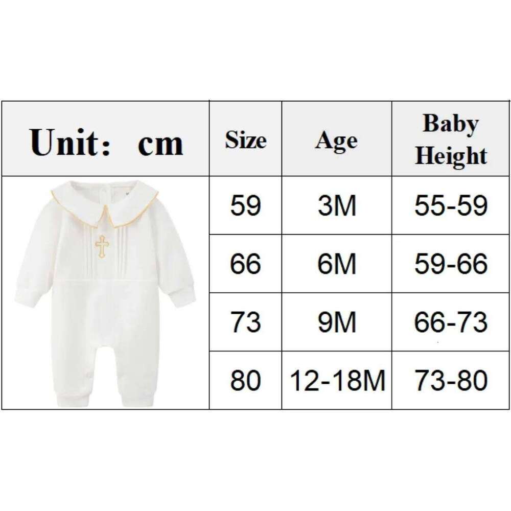 Golden Cross Baptism Sets for Infant Boys Girls 3 6 9 12 18 Months Baby First Christening 5 Pieces Costume Spring Unisex Clothes Z260304