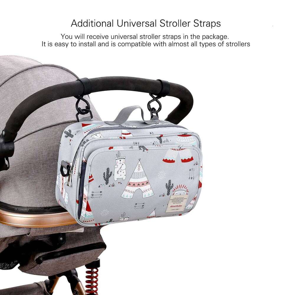 Waterproof Baby Mummy Bags Fashion Prints WetDry for Disposable Reusable Maternity Diaper Bag Double Handle Wetbags Z260304